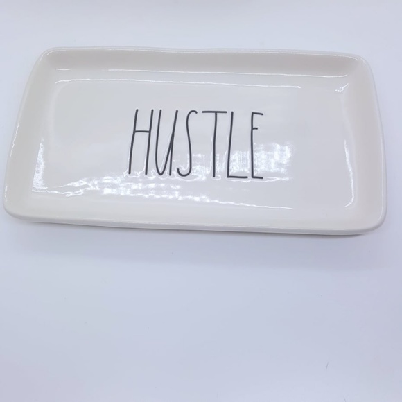 *FIRM PRICE* Rae Dunn HUSTLE Multipurpose Tray - Picture 2 of 3
